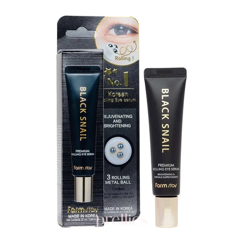 Farmstay Black Snail Premium Rolling Eye Serum Ορός Ματιών 25ml