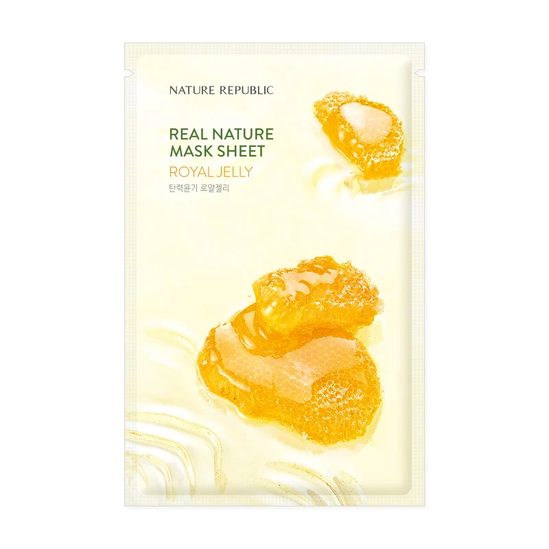 Nature Republic Real Nature Sheet Mask Royal Jelly Μάσκα Προσώπου 23ml
